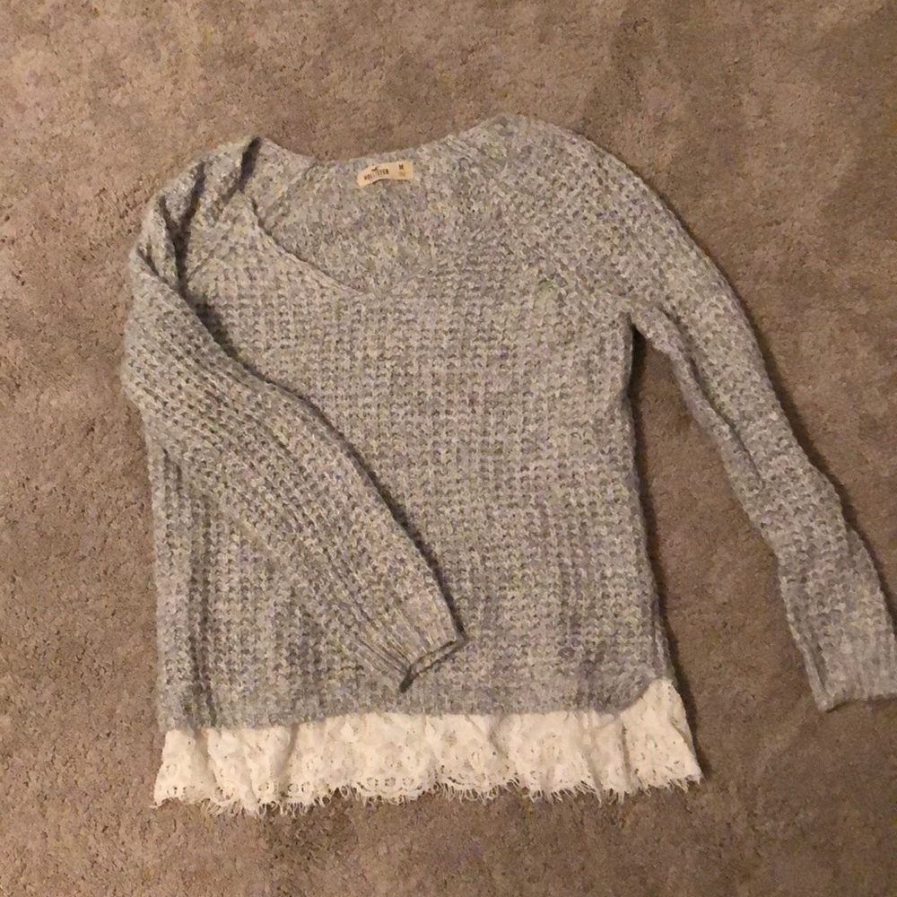Gray soft sweater